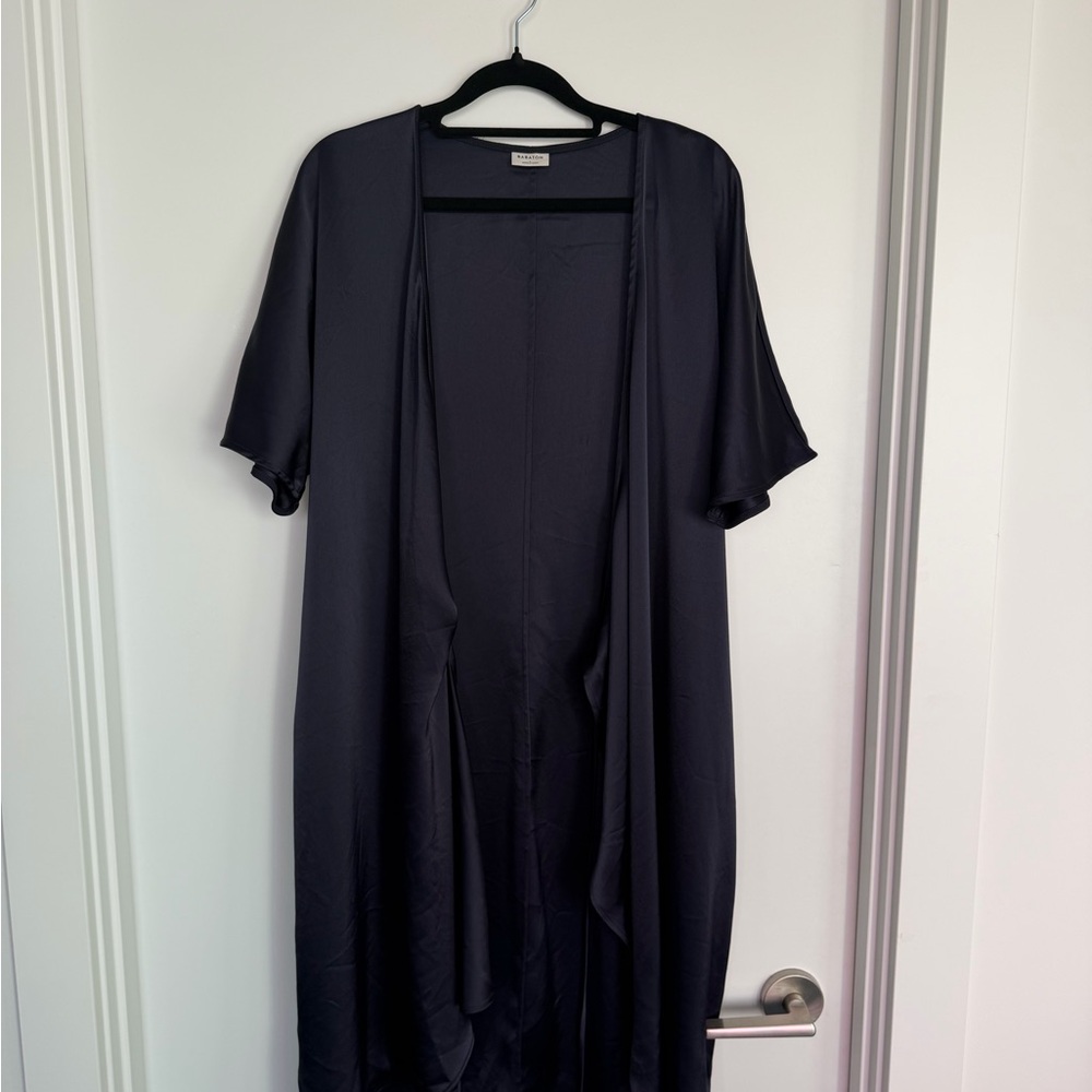Aritzia Babaton Wallace Wrap Dress Blue